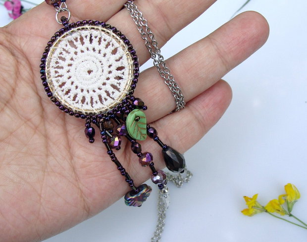 Colier lung dream-catcher