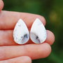 Pereche opal dendritic - cabochoane - Y54