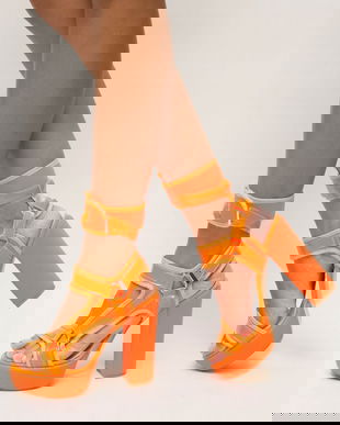 Sandale Elso Portocalii Neon