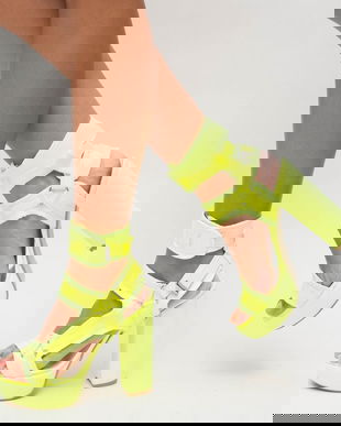 Sandale Elso Galbene Neon