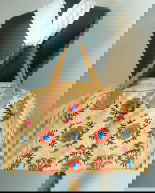 GEANTA VINTAGE RAFIE BRODATA MANUAL