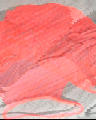 Pareo elastic rosu neon