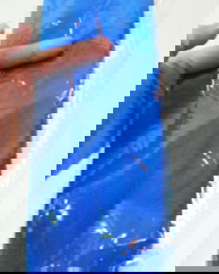 CRAVATA ALBASTRA MATASE NATURALA