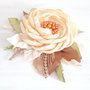 Brosa floare textila/Brosa textila