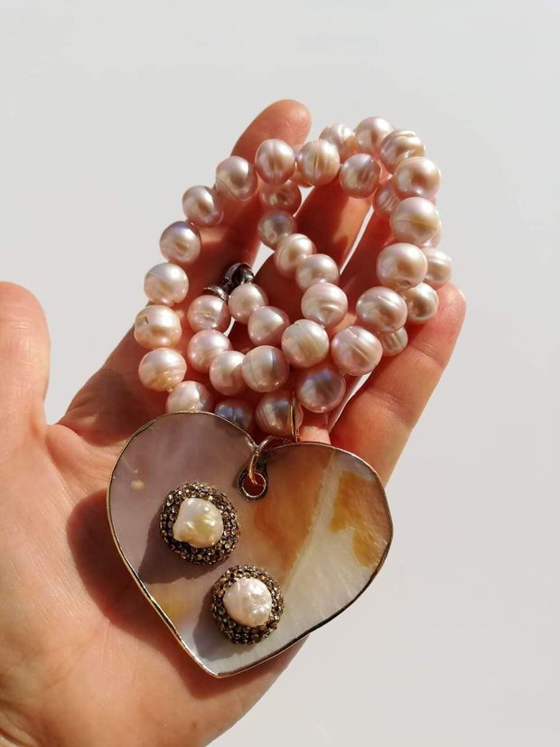 Colier perle naturale
