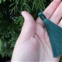 Ciucuri (9cm) mătase, verde închis