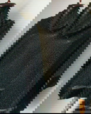 BLUZA OVERSIZE FIR LAME SI PIELE ECOLOGICA