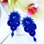 Cercei soutache ROYAL BLUE