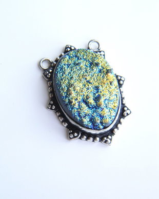 Link Titanium Druzy Agat (LK8)