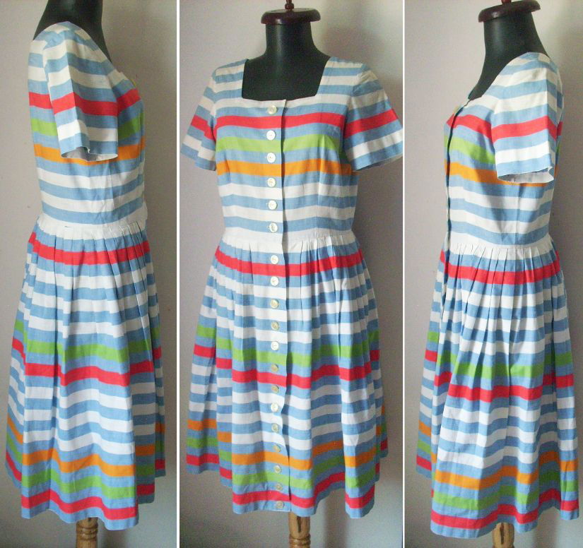 ROCHIE VINTAGE 60s BUMBAC STRIPE