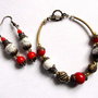 set  cu coral si howlite 34792