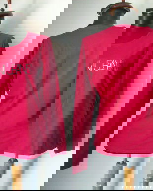 ARMANI JEANS BLUZA BUMBAC FUCSHIA