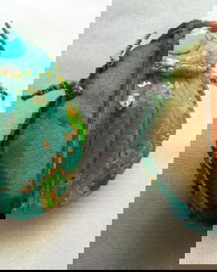 CLAMA DE PAR HANDAMADE PIELE SCARABEU