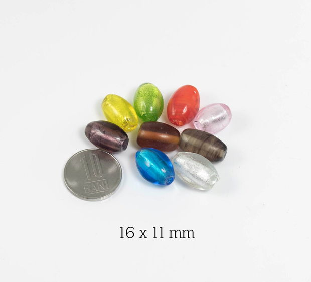 Lampwork, 16 x 11 mm, LP81