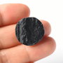 Inel din turmalina neagra bruta si argint 925