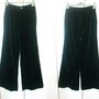 PANTALONI LARGI CATIFEA NEAGRA BUMBAC