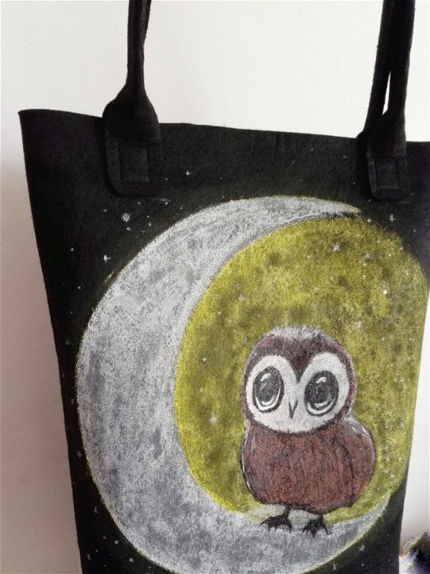 Geanta owl-moon