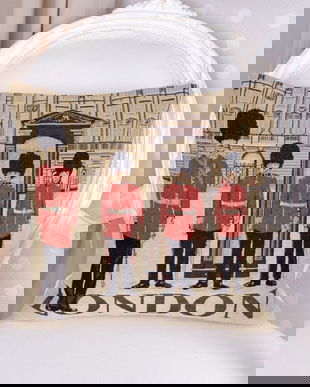 Perna decorativa cu aspect de tapiterie cu Londra