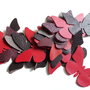 Mix Fluturi Piele  - 10 buc  [ 6 x 5 cm ] - F10