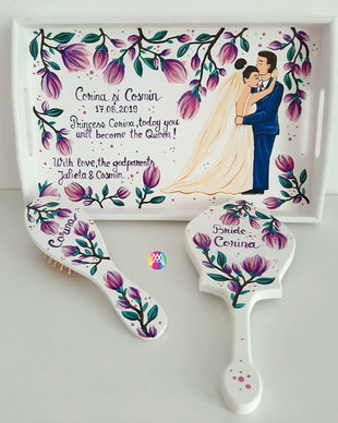 Set pentru Mireasa pictat