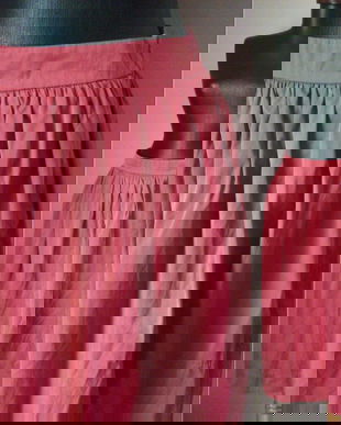 ZARA FUSTA MIDI BUMBAC SATINAT