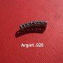 Tub din argint .925 antichizat aprox 22x5 mm