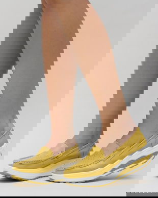 Pantofi Casual Musta Galbeni