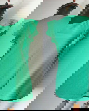 HALLHUBER BLUZA MATASE NATURALA VERDE