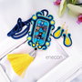 Set soutache albastru-galben.