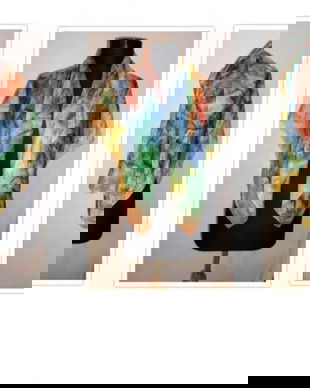 esarfe matase pictate