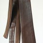 CRAVATA PIELE NATURALA BROWN