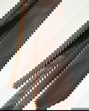 CRAVATA PIELE NATURALA BROWN