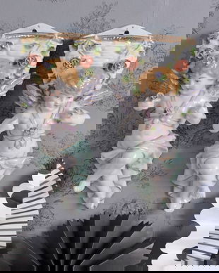 Set doua vase din portelan cu ingerasi