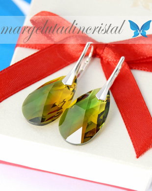 Cercei Swarovski / Lacrima / Fern Green Topaz Blend