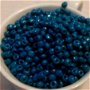 Margele nisip blue marin perlat 4 mm 100g.