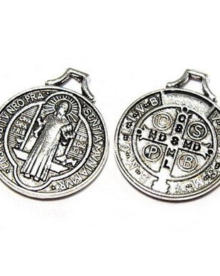 Pandantiv / charm metalic, argintiu antichizat, 25x22 mm