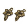 Pandantiv / charm metalic, bronz, 20x11 mm