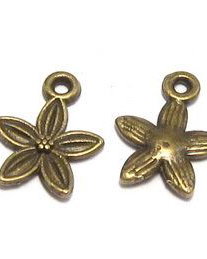 Pandantiv / charm metalic, bronz, 13.5x10.5 mm
