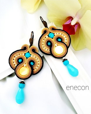 Cercei soutache statement