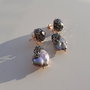 Cercei perle baroc &rhinestone