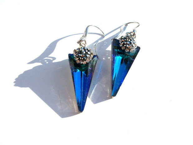 Cercei cristale&rhinestone