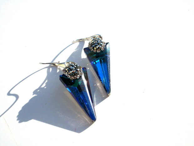 Cercei cristale&rhinestone