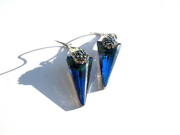 Cercei cristale&rhinestone