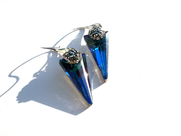 Cercei cristale&rhinestone