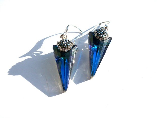 Cercei cristale&rhinestone