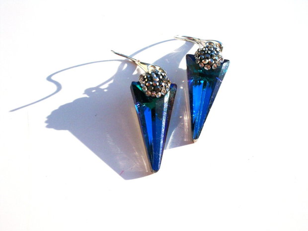 Cercei cristale&rhinestone