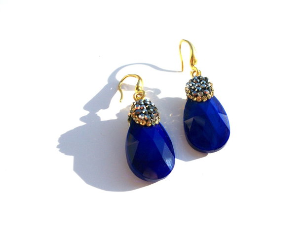 Cercei cristale&rhinestone