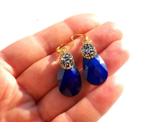 Cercei cristale&rhinestone