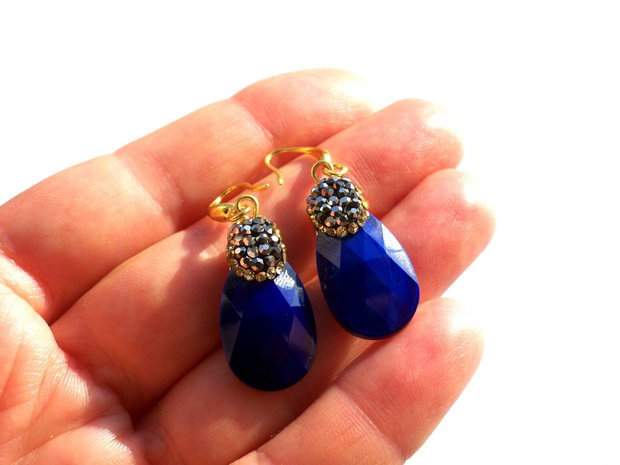 Cercei cristale&rhinestone