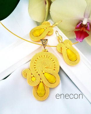 Set soutache galben